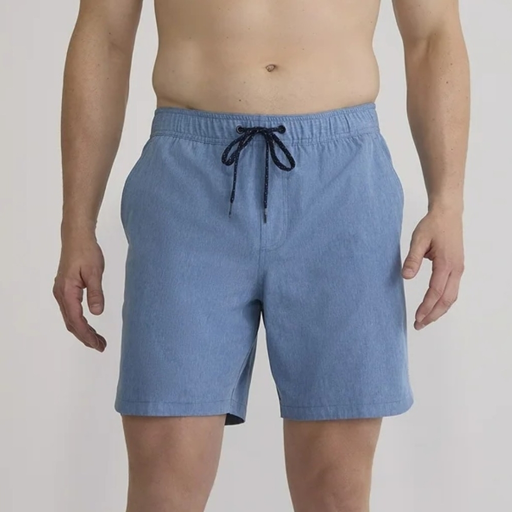 Stylish Light Blue Men's Swim Trunks